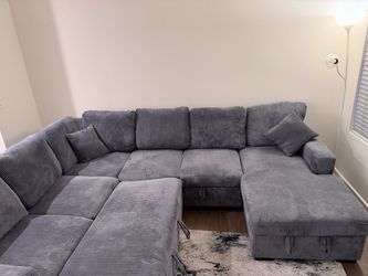 Sectional and area rug