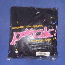 Sp5der Pink Hoodie ‘black’