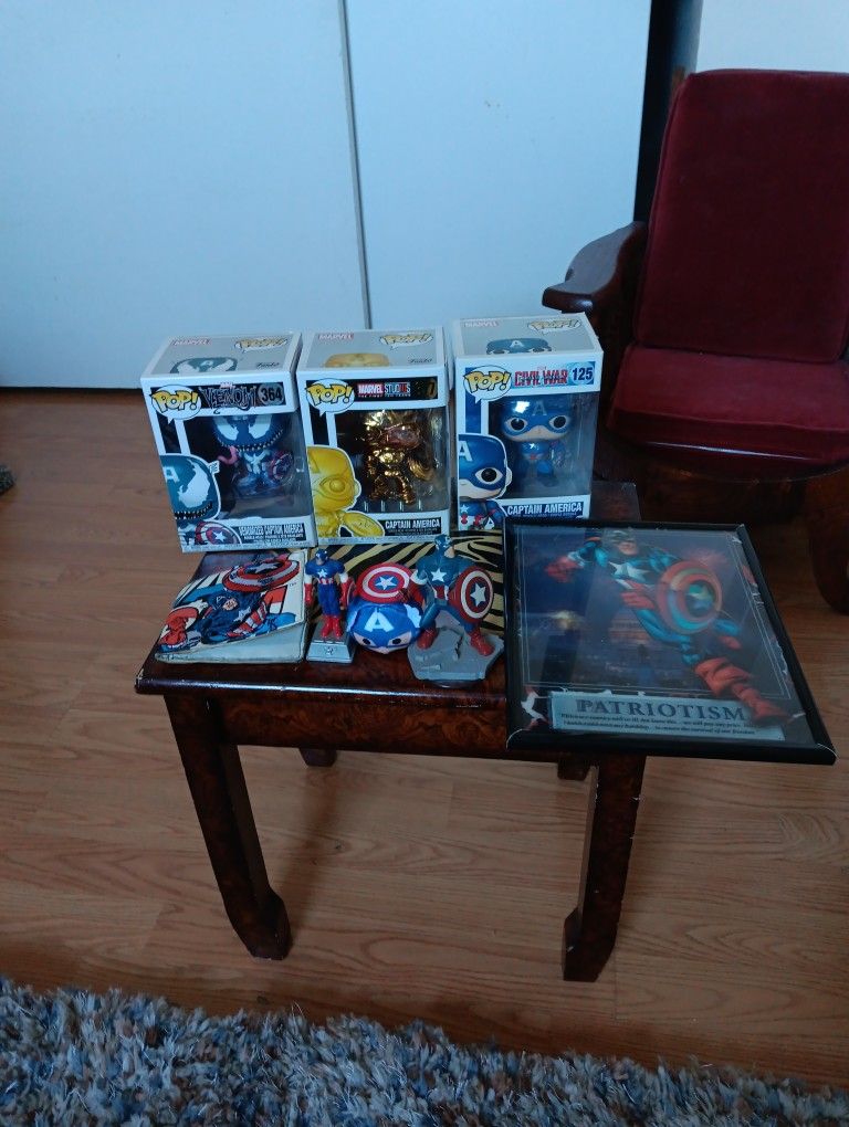 Captain American Funko Pop Plush Figures Lot