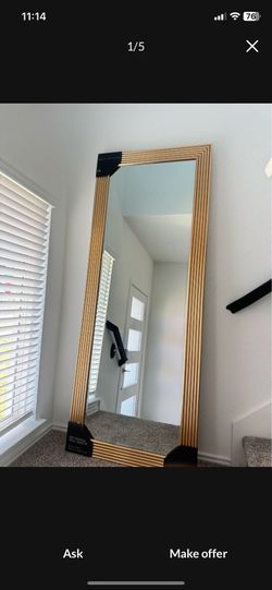 Arch Mantle Gold Decorative Wall Mirror