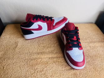 Nike Air Jordan 1 Retro Low Reverse Bred Sneakers (553560-163) Youth Shoes 7Y