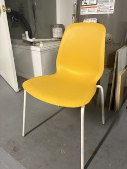IKEA LEIFARNE Chairs – Excellent Condition (2 Yellow, 1 White)
