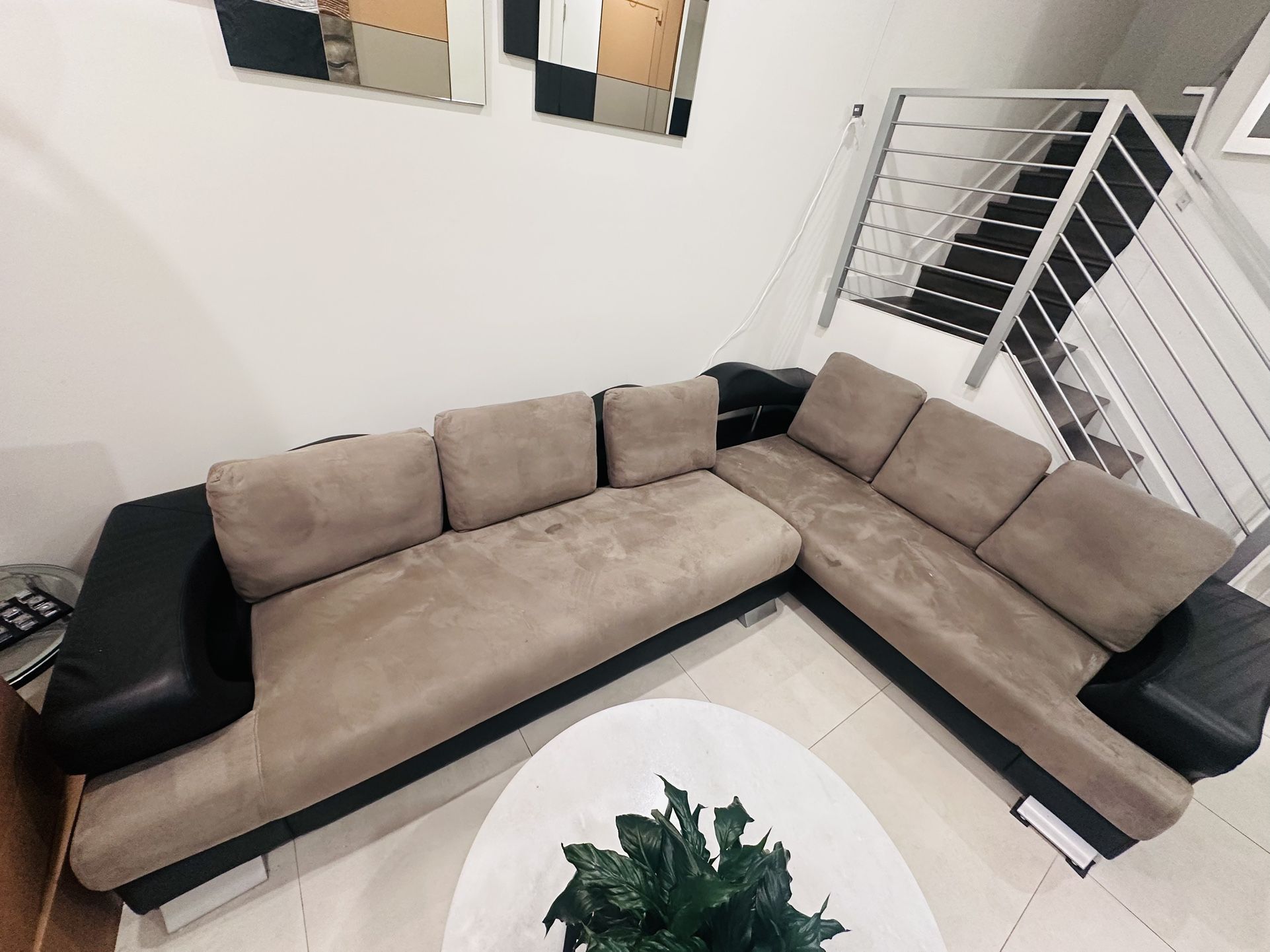 Modern El Dorado Sectional Sofa; price $800