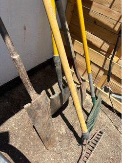 Shovels,, pick ax ,racks,,