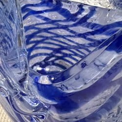 Murano Still Heavy Glass Vase
