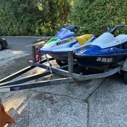 Jetskis And Trailer