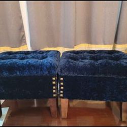 Tufted Storage Stool