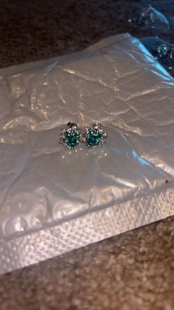 Sterling Silver Flower Earrings 