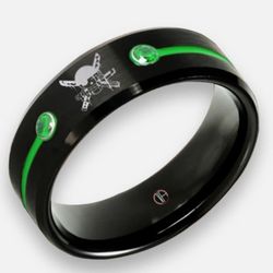 Zoro pirate hunter tungsten carbide ring one piece