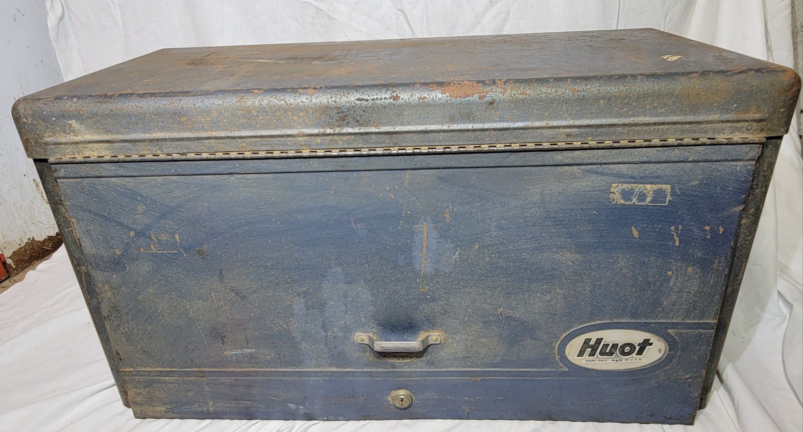Vintage Huot Machinist Tool Box Chest 26" x 12" x 14" 6-DRAWER