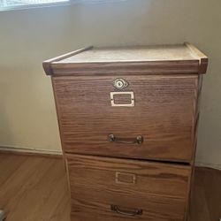 Desk And File Cabinet
