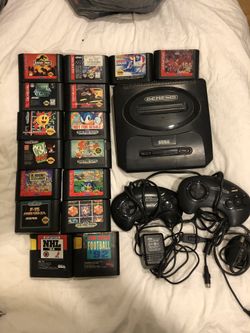 Sega genesis model 2 console bundle games sonic