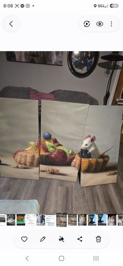 3 piece large canvas art