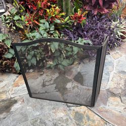 Solid Steel Fireplace Screen