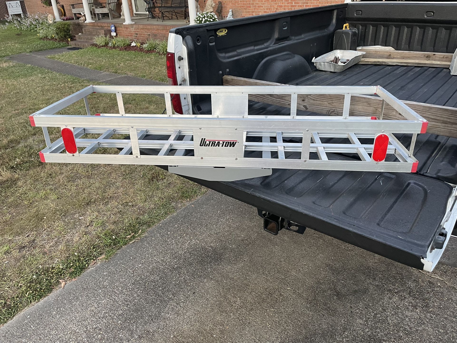 Ultra-Tow Aluminum Hitch Cargo Carrier, 500-Lb. Capacity, Silver, 60in. x 22.5in. x 8in
