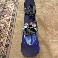 Snowboard with Bindings 