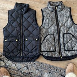 J Crew Puffer Vests