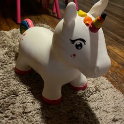 Inflatable unicorn Hoppity Hop $3