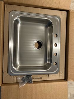 ELKWAY 22-inch drop-in single bowl  kitchen sink only.