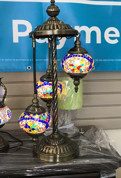 Hand made 3 Globe Table Lamp
