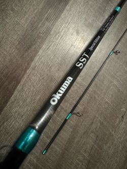New Okuma SST 7’ light med two piece trout finding rod.