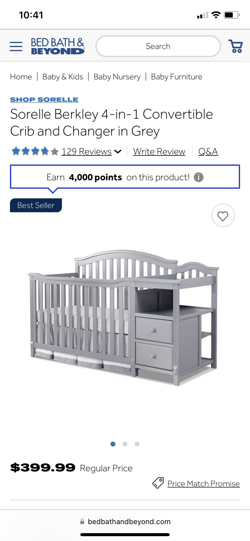 Sorely Berkeley 4 In One Childs Crib 