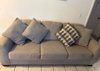 Sofa and love seat and dining room table