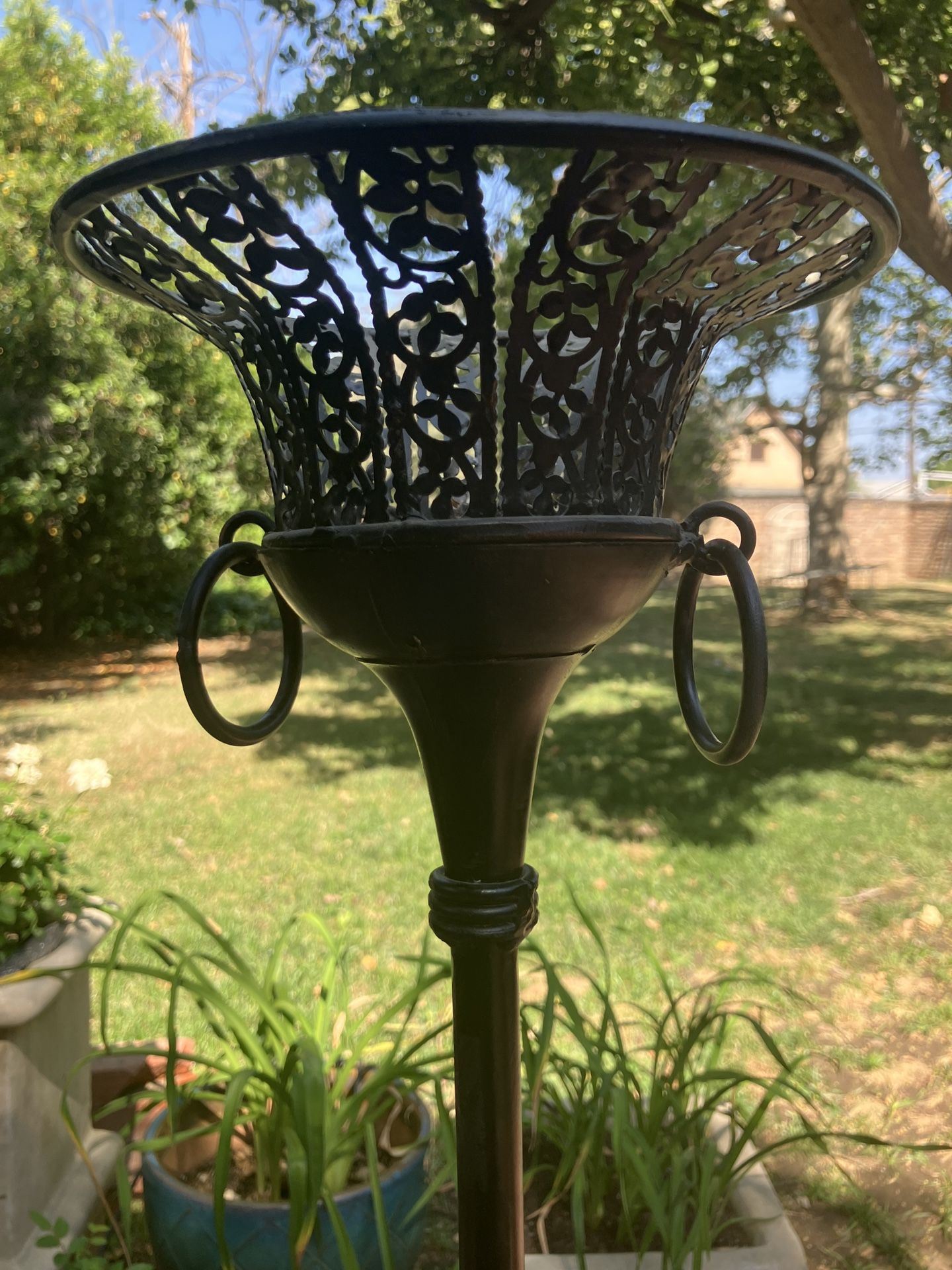 46.5” Tall Floor Candle Holder Metal