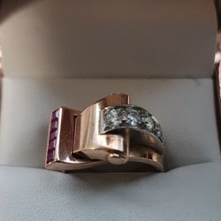 1940 Rose Gold Ring 14k 