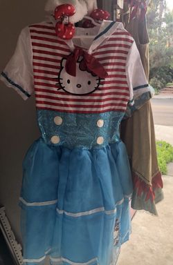 Hello kitty tutu costume size 8-9