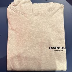 Essentials Hoodie Ss22 Light Oatmeal 