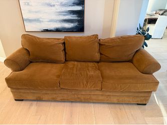 FREE 7.5 foot camel cloth couch