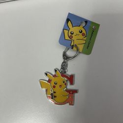 Pikachu alphabet keychain letter G