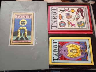 Element tarot cards and book.