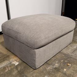 Castlery Agnes Slipcover Storage Ottoman (Dark Gray Ash)