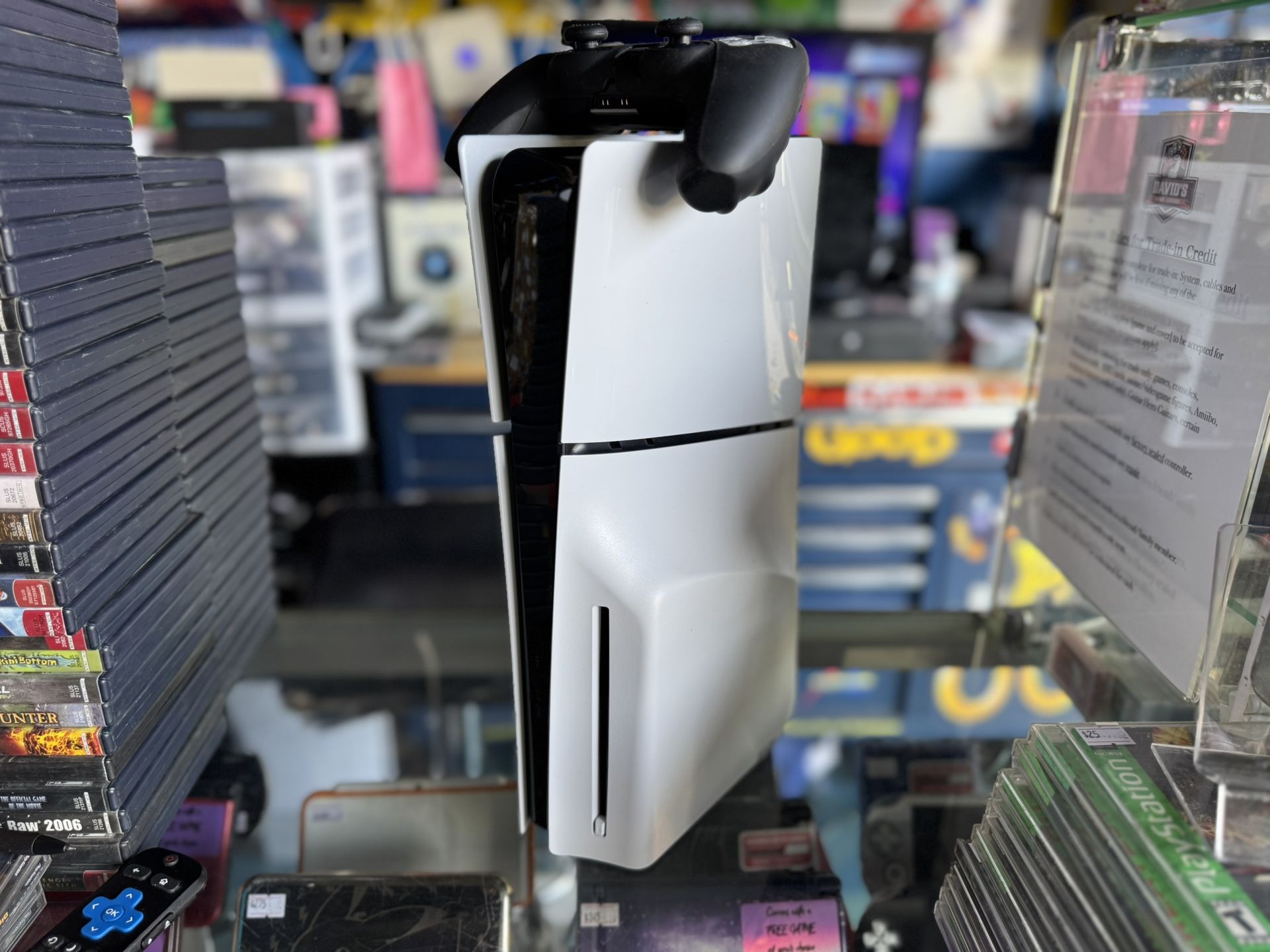 PS5 Slim Disc Edition w/FREE Game Of Your Choice *TRADE IN YOUR GAMES FOR CREDIT*