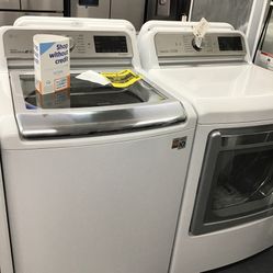 New Scratch And Dent LG Washer And Dryer Set. 1 Year Warranty 