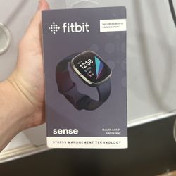 Fitbit Sense Smartwatch - Carbon/Graphite Stainless Steel Brand New 