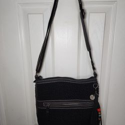 Black SAK crochet purse