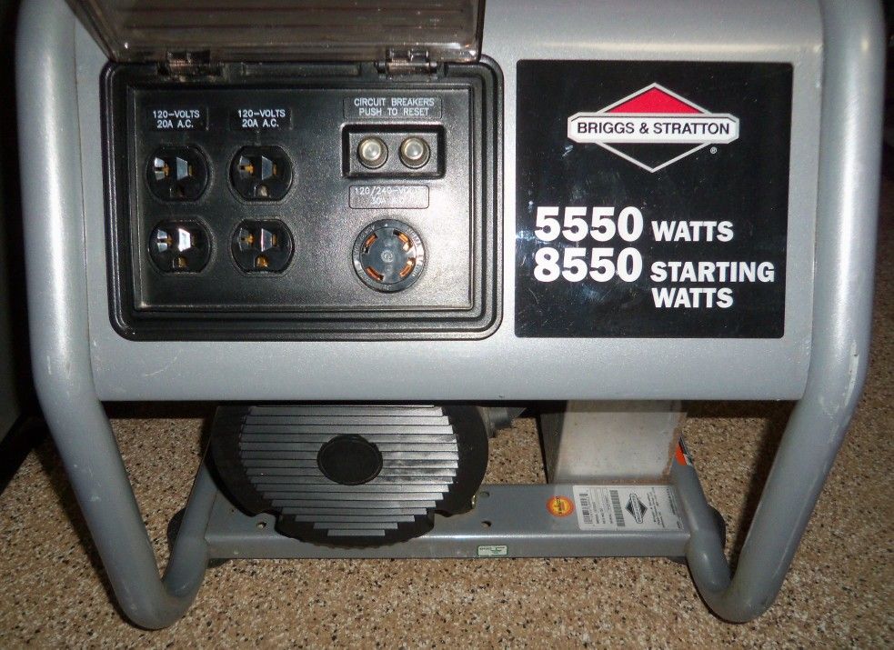 BRIGGS & STRATTON 5550 WATTS / 8550 STARTING WATTS 10HP OHV GENERATOR