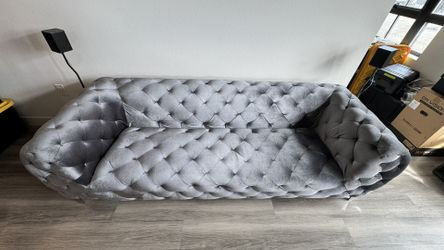Tufted couch