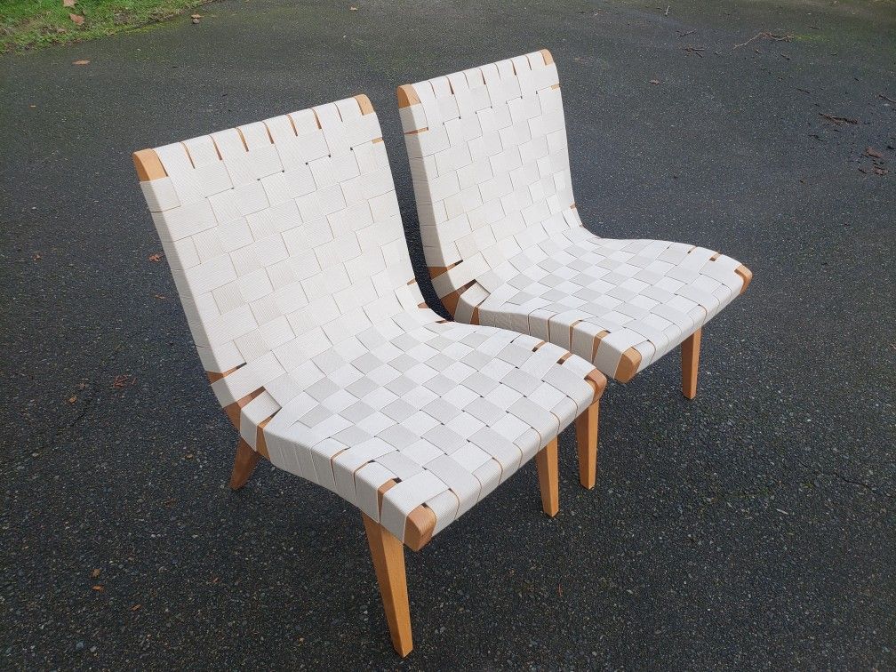 Jens Risom Lounge Chairs by Knoll(pair) 