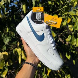 Nike Air Force 1 Low ‘07 White Court Blue Men / Women Sizes NEW