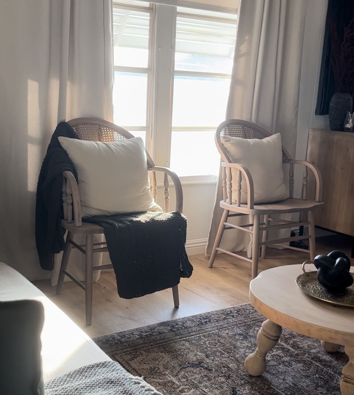 Cane Wooden Accent/Dining Chair