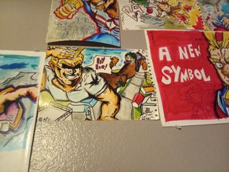 Deku Meets All Might Artwork 