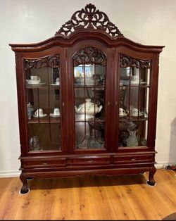 Extra Large And Beautiful, Unique Vintage, Display Cabinet Or Case
