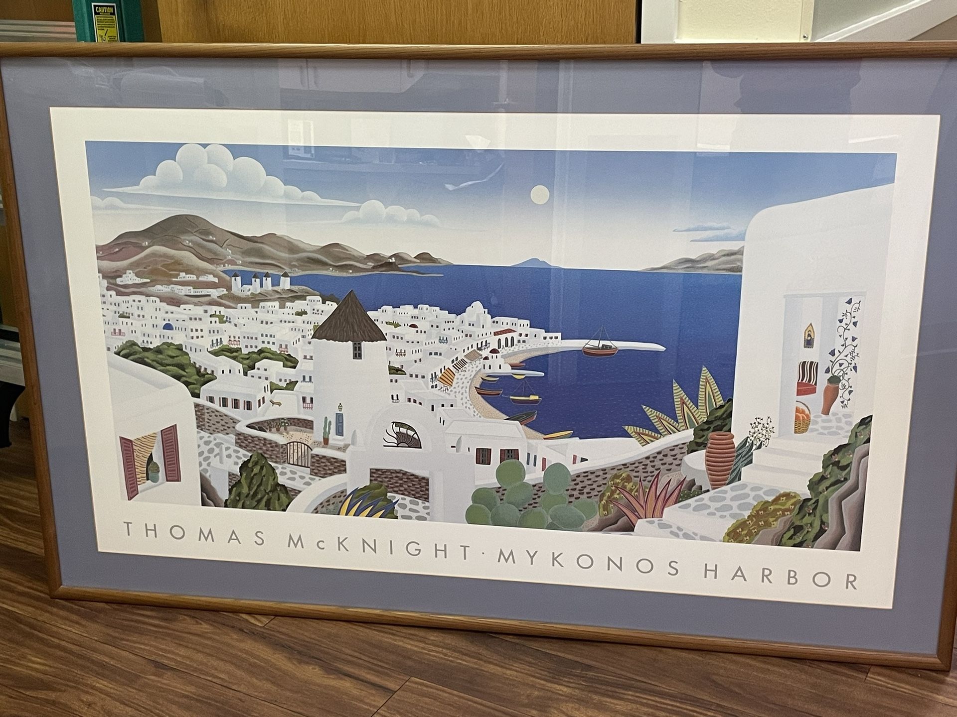 トーマス マックナイト ミコノス ウィンドミルズ THOMAS McKNIGHT Thomas McKnight Large Framed Print for Sale in Pinellas Park, FL