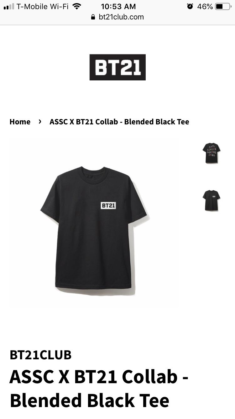 assc black tee