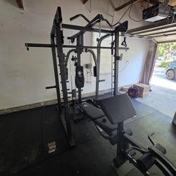 Smith Machine 2001 | Multi-Use Adj Bench | Gym Equipment | Fitness | Squat Rack | Excercise |🔴WEIGHTS AND BARBELL SOLD SEPARATELY 🔴 FREE DELIVERY 🚚