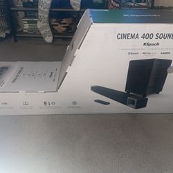 Klipsch Cinema 400 Sound Bar + Wireless Subwoofer, Brand New